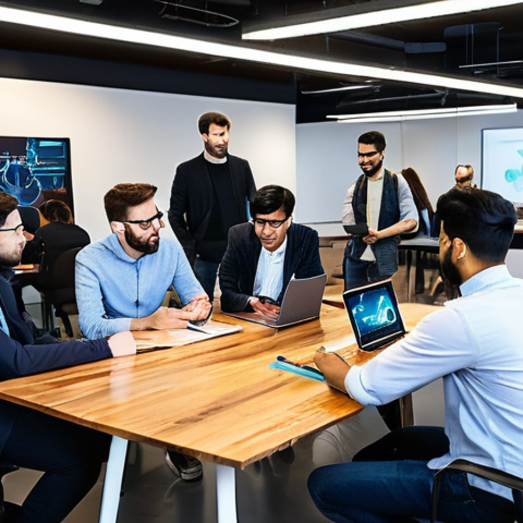 이스라엘과 유대인의 글로벌 네트워크 - **"Startup Nation" Innovation Hub:**
    "A bustling, modern co-working space bathed in warm, natura...