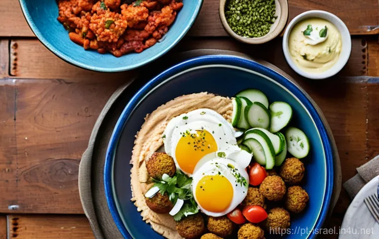 이스라엘에서의 푸드 투어 추천 - **Prompt:** A dynamic and authentic view of Jerusalem's Mahane Yehuda market during the daytime. The...