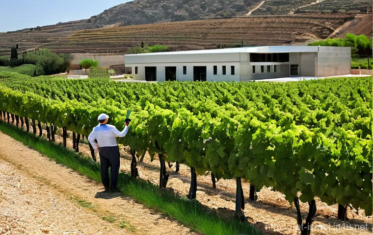 이스라엘의 주요 와인 생산지 - **Prompt:** A visually rich image showcasing the harmonious blend of ancient tradition and modern in...