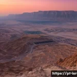 이스라엘 고대 유적지  마사다 - **Awe-Inspiring Masada Sunrise Ascent:** A wide-angle shot capturing the dramatic moment of sunrise ...