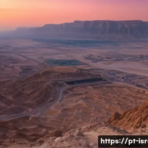 이스라엘 고대 유적지  마사다 - **Awe-Inspiring Masada Sunrise Ascent:** A wide-angle shot capturing the dramatic moment of sunrise ...