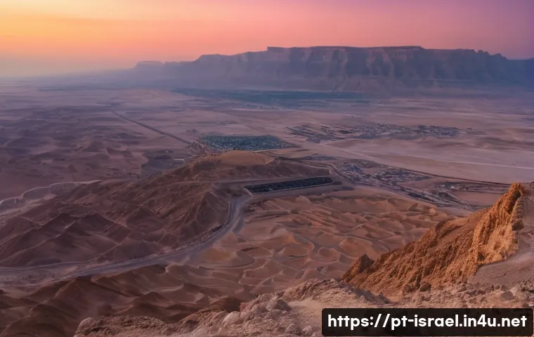 이스라엘 고대 유적지  마사다 - **Awe-Inspiring Masada Sunrise Ascent:** A wide-angle shot capturing the dramatic moment of sunrise ...