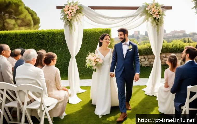 이스라엘 전통 결혼식과 현대화의 결합 - A modern Jewish wedding scene featuring a groom breaking a personalized glass wrapped in a white lin...